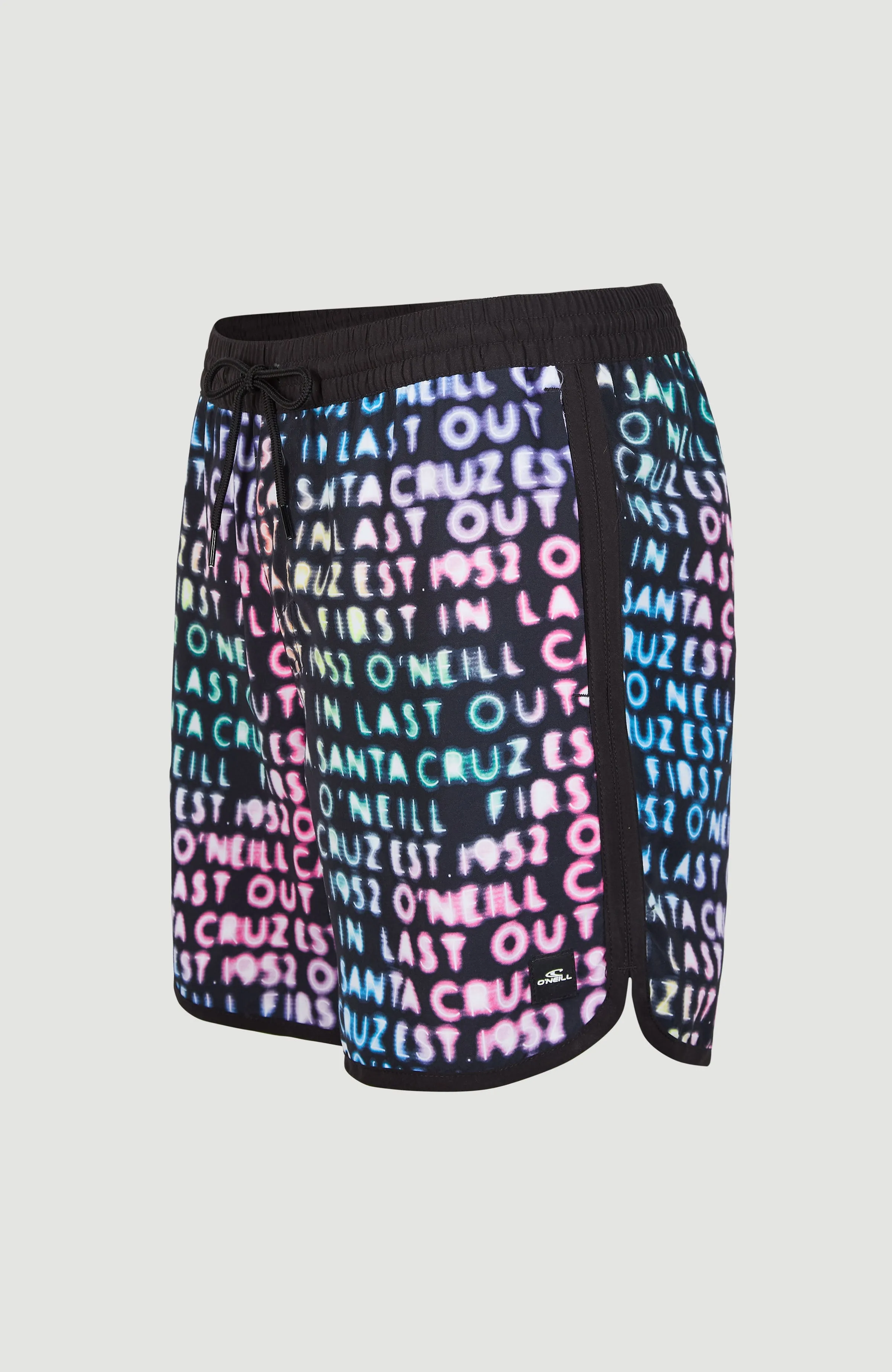 Scallop Neon 16'' Swim Shorts | Black Neon Lights