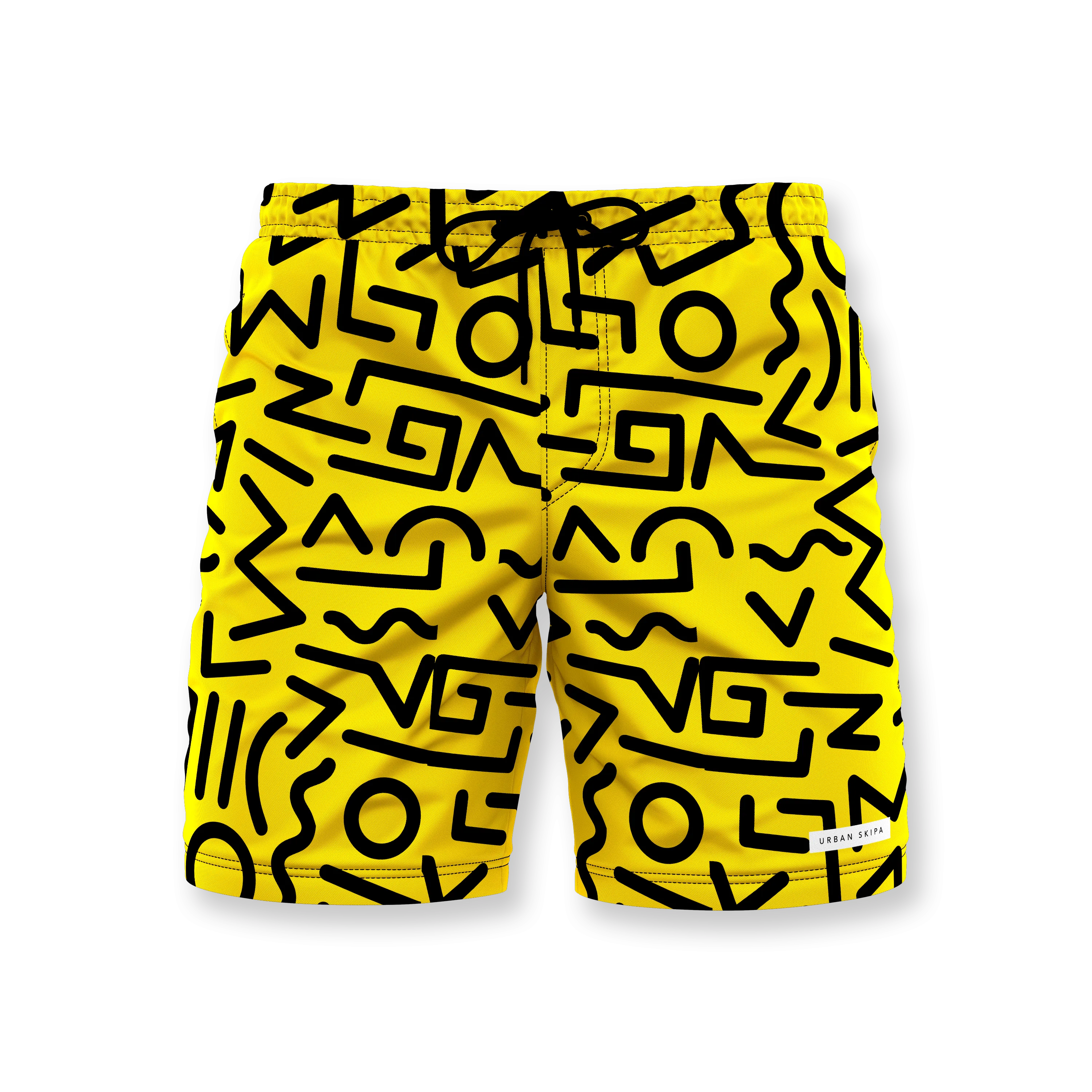 Summer Shorts - Yellow Shapes