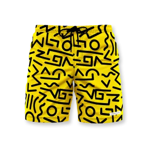 Summer Shorts - Yellow Shapes