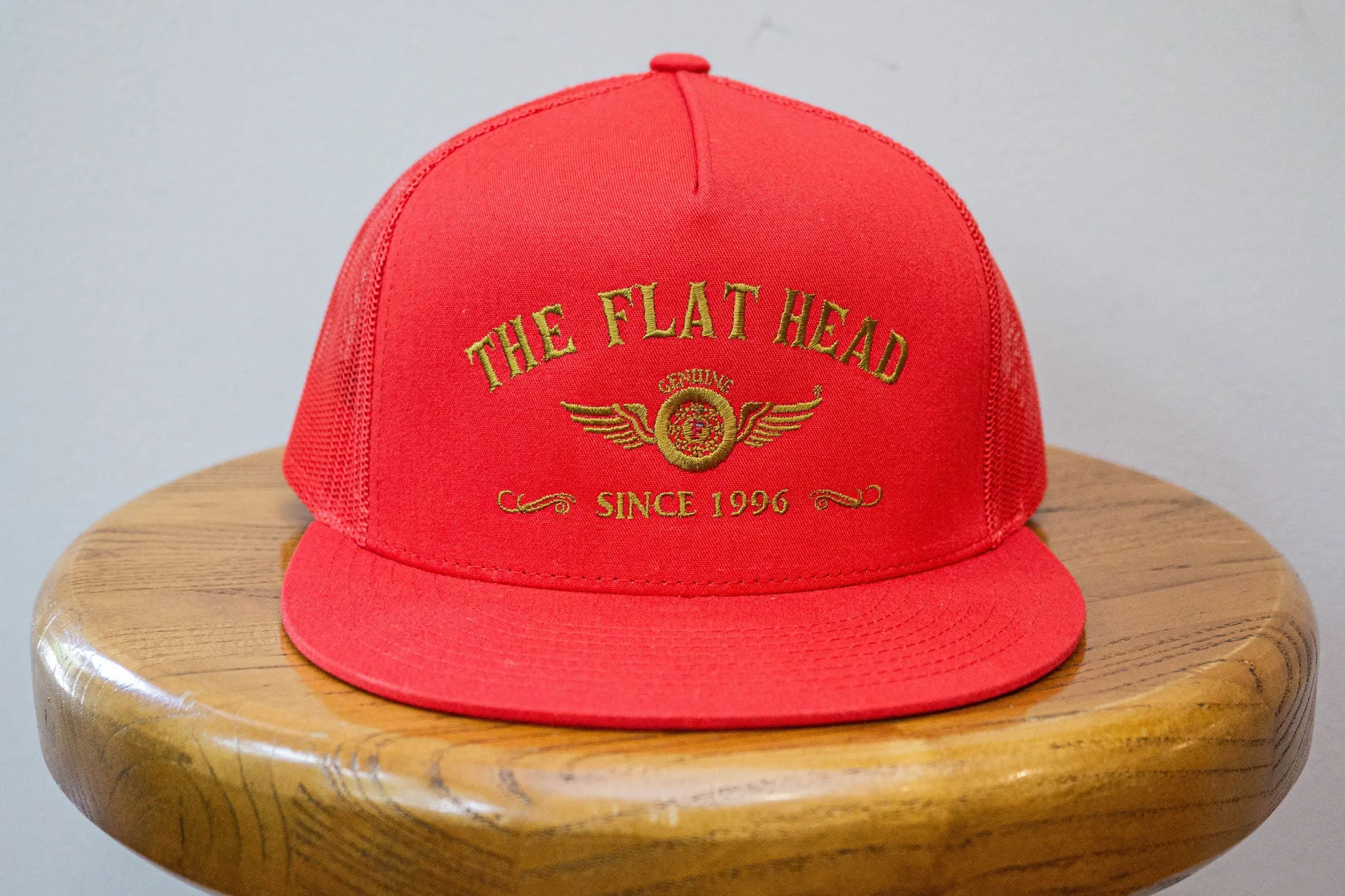 The Flat Head FN-HC004 Flying Wheel Mesh Cap - Red