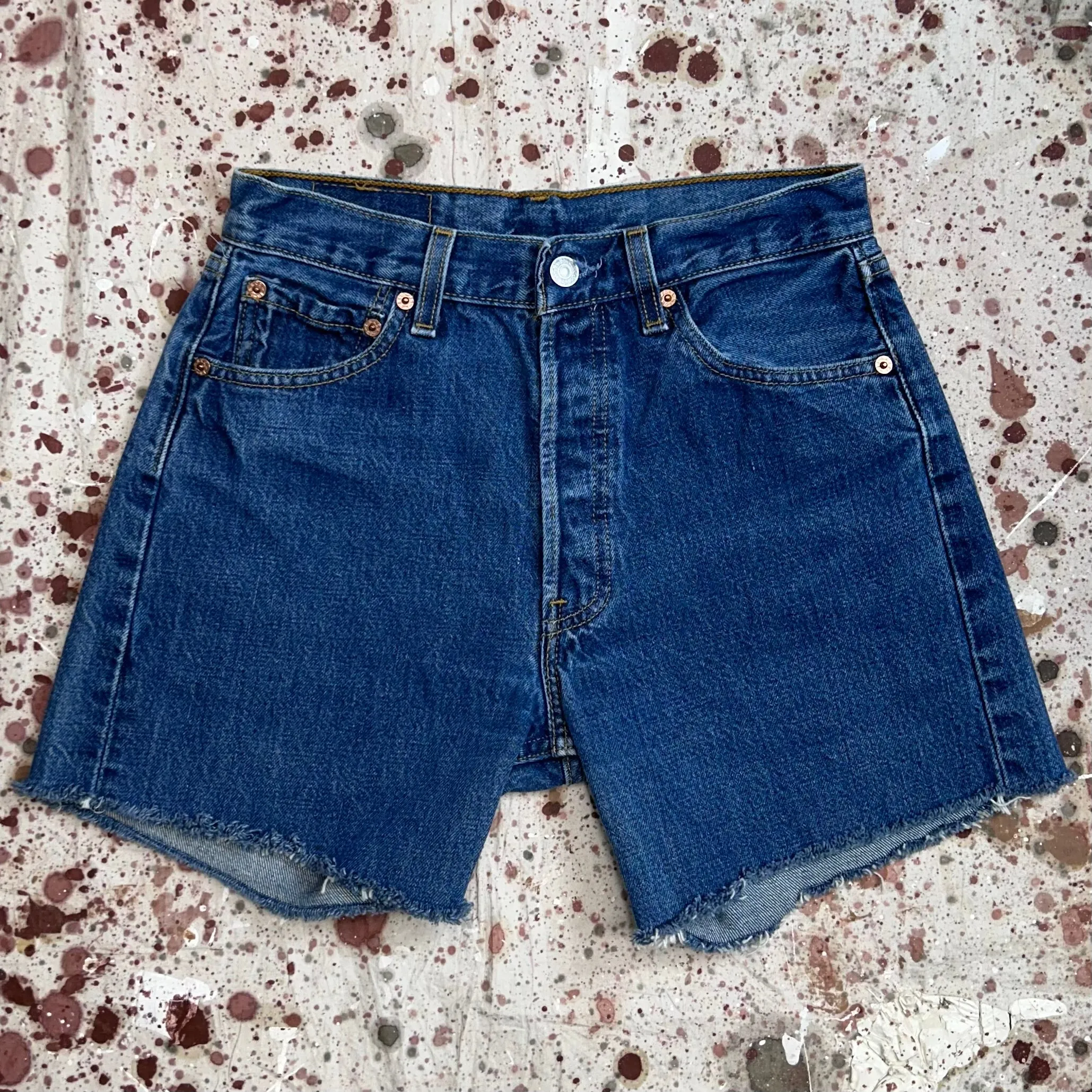 Vintage USA Levi 501 Denim Cut Off Shorts (JYJ0524-198)