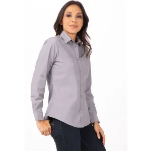 WOMEN CHAMBRAY SHIRT - Grey