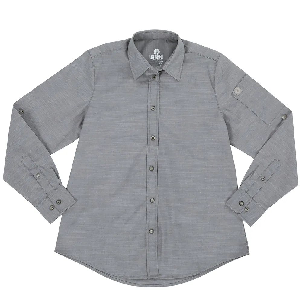 WOMEN CHAMBRAY SHIRT - Grey