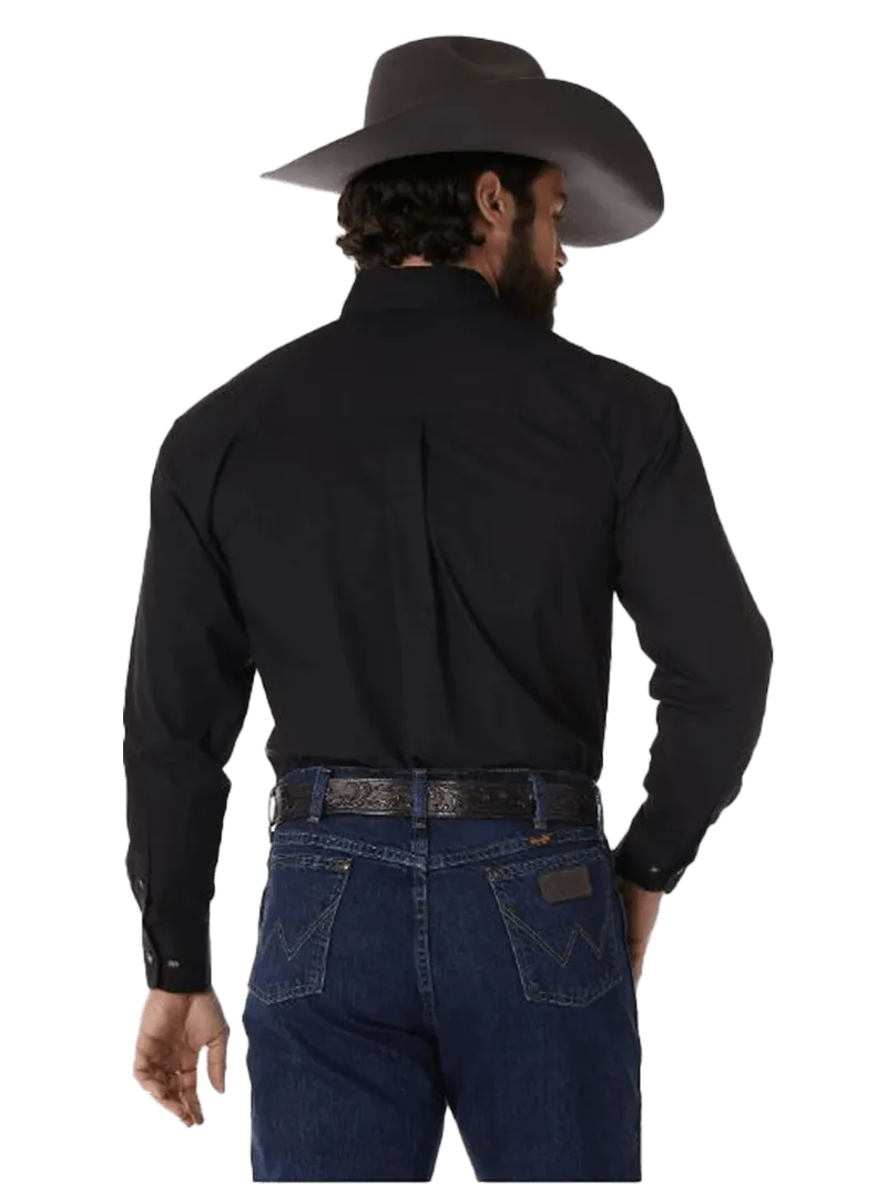 Wrangler George Strait Solid Black Shirt